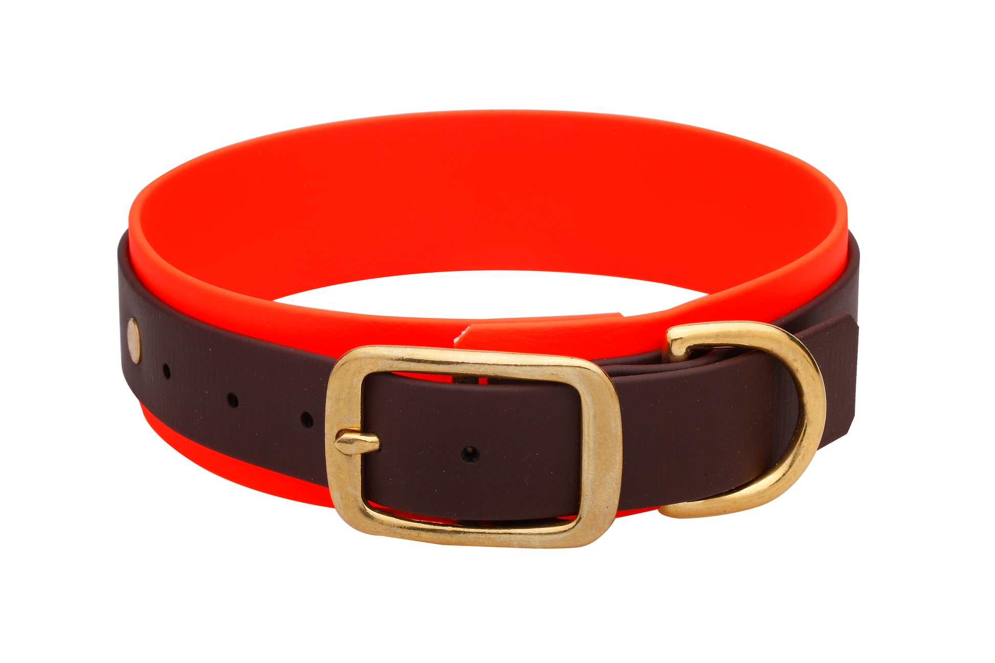 3,8 cm Halsband Biothane® zweifarbig Doppelsteg