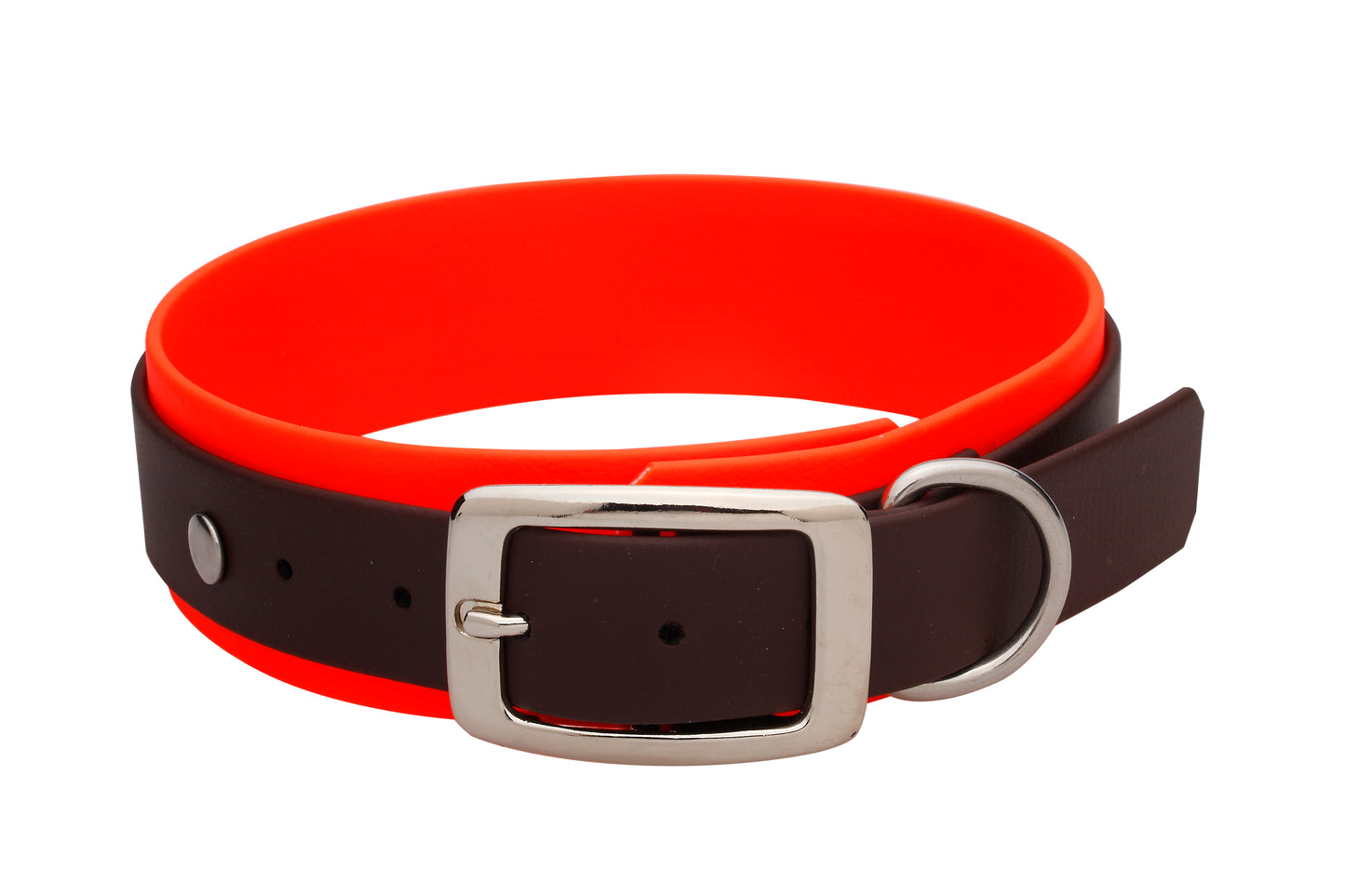 3,8 cm Halsband Biothane® zweifarbig Doppelsteg