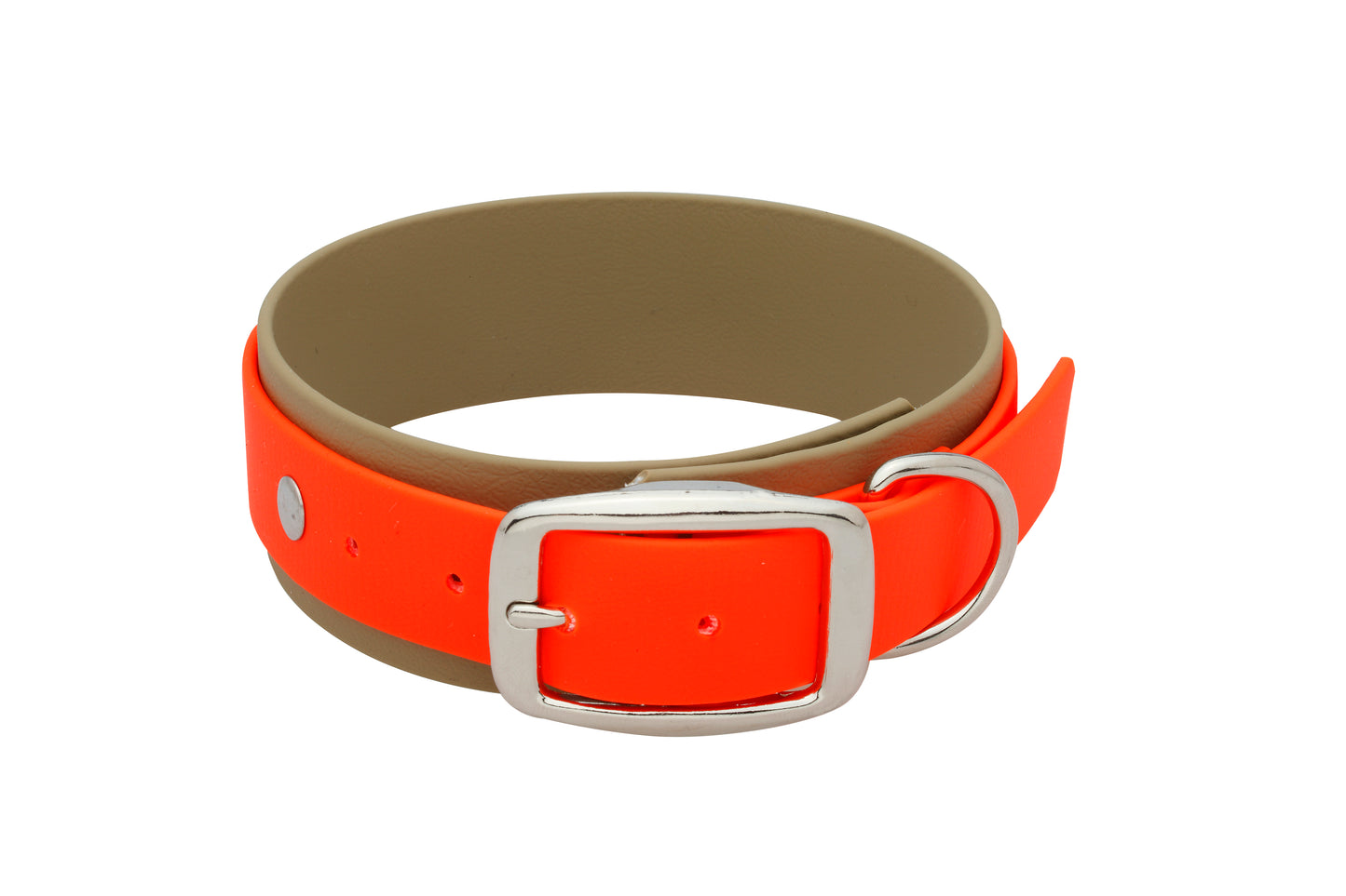 3,8 cm Halsband Biothane® zweifarbig Doppelsteg