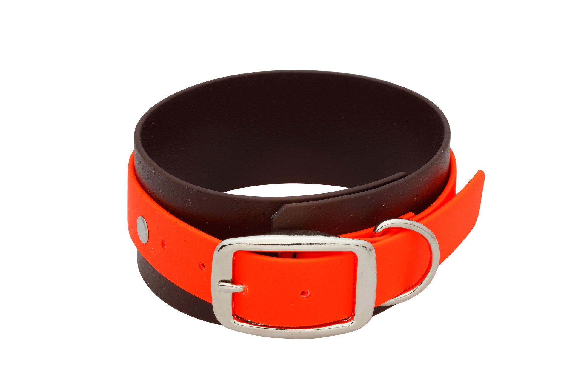 Halsband braun orange
