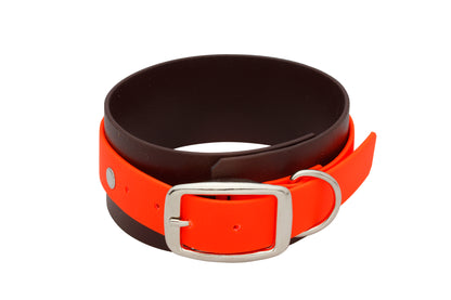 Halsband braun orange