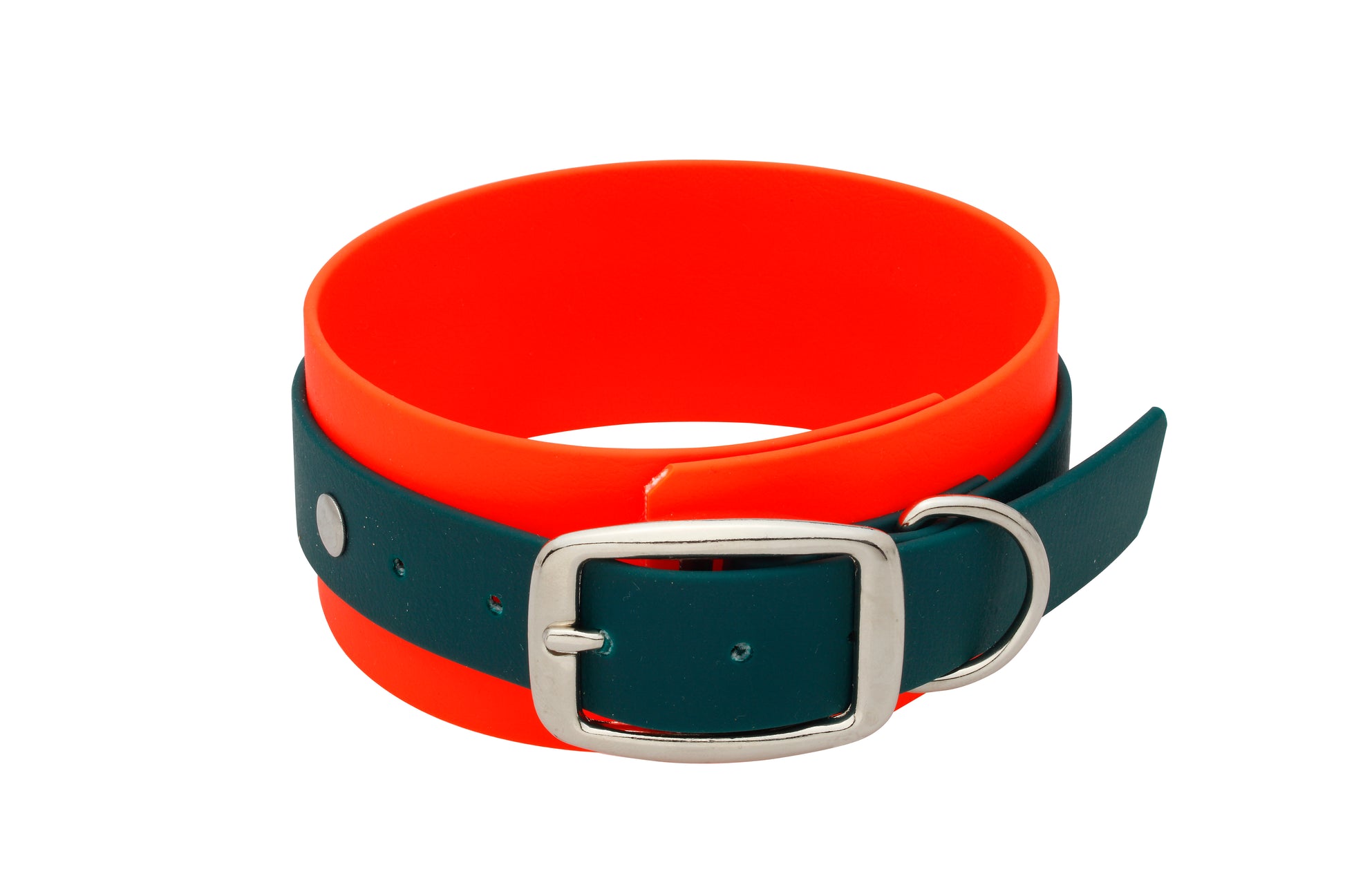 5 cm Halsband Biothane® zweifarbig Doppelsteg