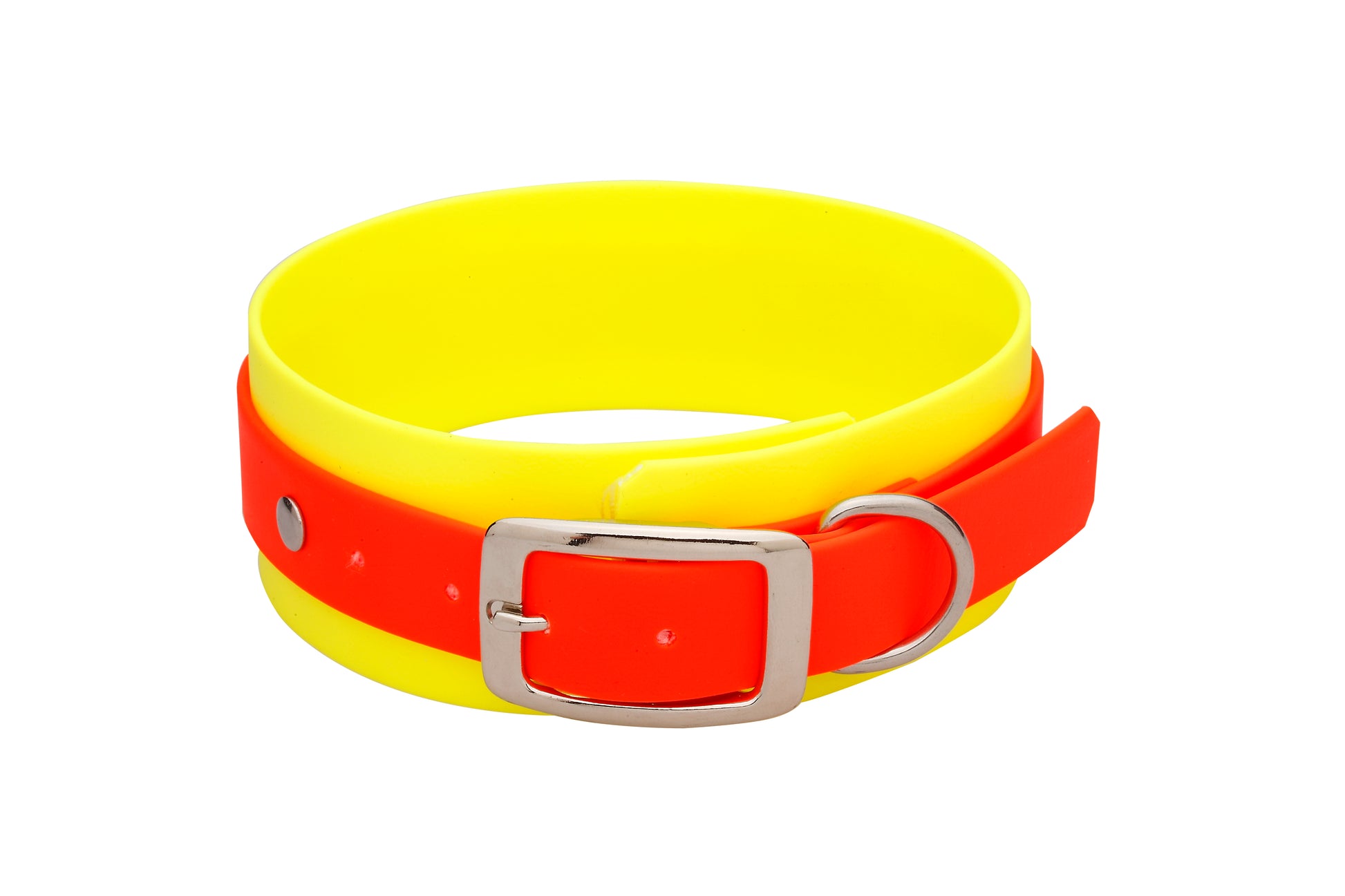 5 cm Halsband Biothane® zweifarbig Doppelsteg