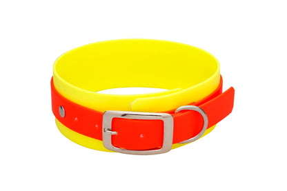 5 cm Halsband Biothane® zweifarbig Doppelsteg