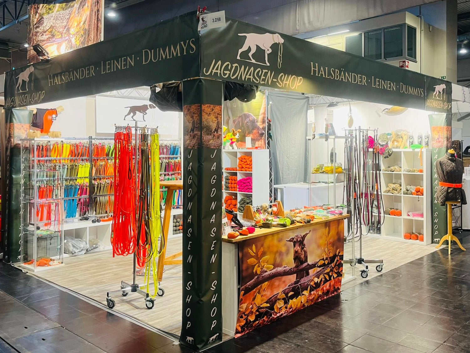 Messestand von Jagdnasen
