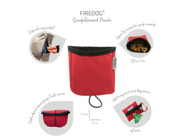 Firedog QuickReward Beutel nylon pink