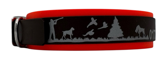 Halsband mit Jagdszene reflektierend
